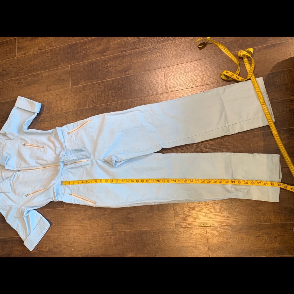 Vintage 1970’s Powder Blue Corduroy Jumpsuit - Picture 4 of 16